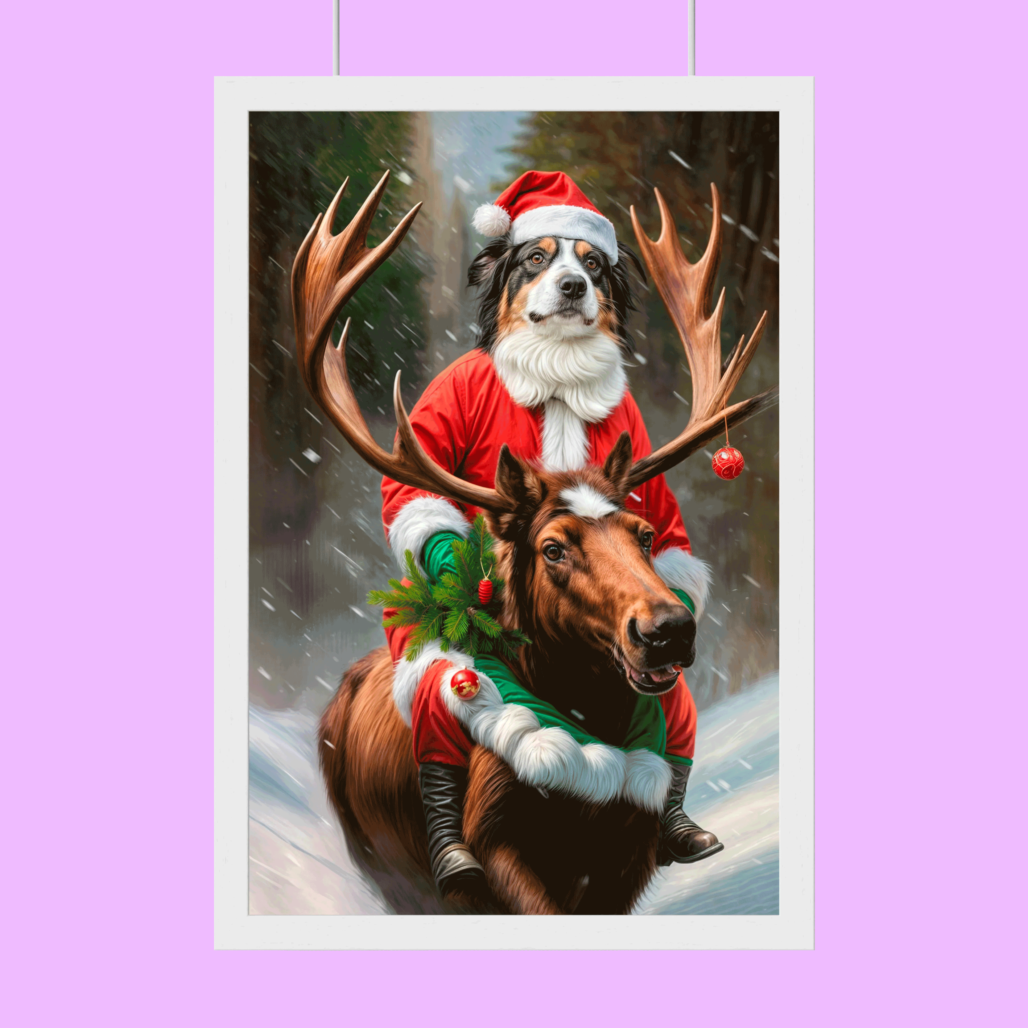 Reindeer 2 – Christmas Santa Pet Portrait